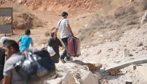 Liban personnes fuyant bombardements israëliens